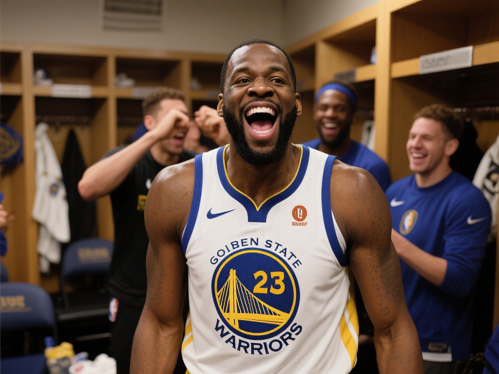 追梦赛后回更衣室高喊：惊喜来了，猜不到吧！